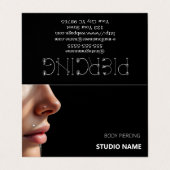 ピアシングサロンアポイントメント名刺 名刺 (外部フラット)