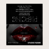 ピアシングサロンアポイントメント名刺 名刺 (外部フラット)