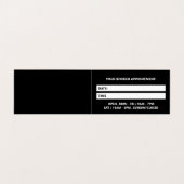 ピアシングサロンアポイントメント名刺 名刺 (内部フラット)