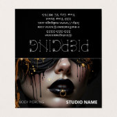 ピアシングサロンアポイントメント名刺 名刺 (外部フラット)