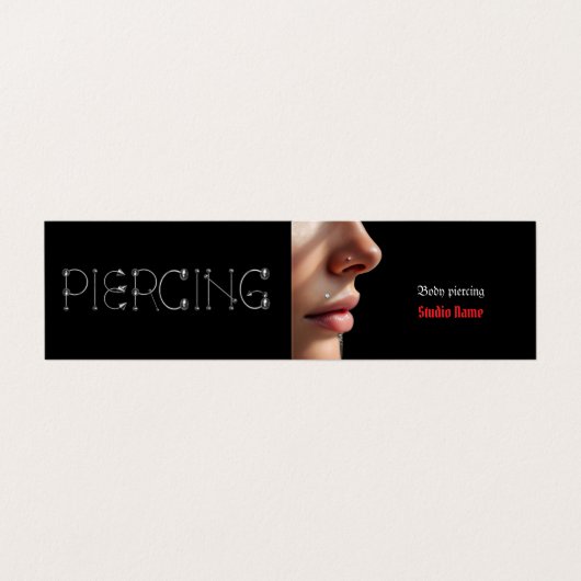 ピアシングサロン名刺 名刺 (外部フラット)