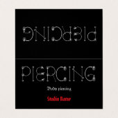 ピアシングサロン名刺 名刺 (外部フラット)