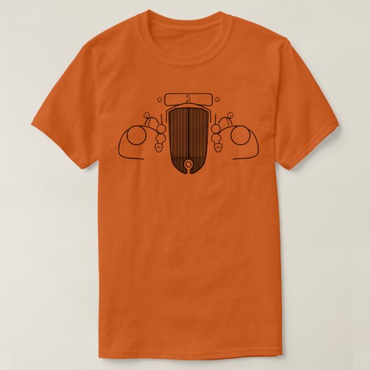 ピアシング矢印1930sクラシック輪郭 tシャツ (デザイン正面)
