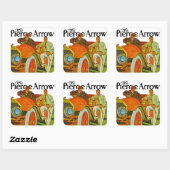 ピアシング矢印 スクエアシール (シート)