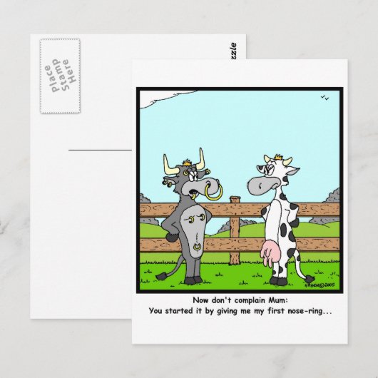 ピアシング ポストカード (正面/裏面)