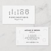 ピアシング 名刺 (正面/裏面)