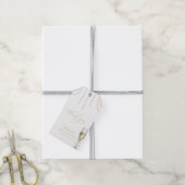 ピアスアンドプロセッコブライダルシャワーメッセージカード ギフトタグ (より糸付き)