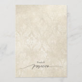 ピアスアンドプロセッコブライダルシャワー アドバイスカード (裏面)