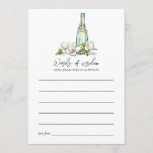 ピアスアンドプロセッコブライダルシャワー アドバイスカード (正面)