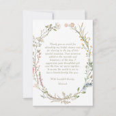 ピアスアンドプロセッコブライダルシャワー サンキューカード (裏面)