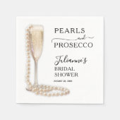 ピアスアンドプロセッコブライダルシャワー スタンダードカクテルナプキン (正面)