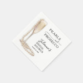 ピアスアンドプロセッコブライダルシャワー スタンダードカクテルナプキン (角)