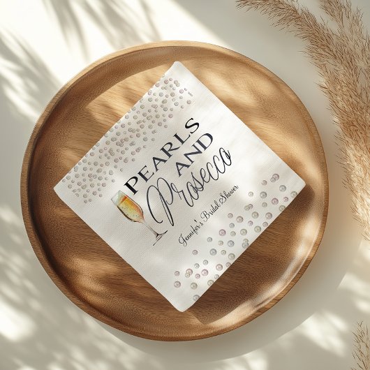 ピアスアンドプロセッコブライダルシャワー スタンダードカクテルナプキン