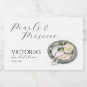 ピアスアンドプロセッコブライダルシャワー スパークリングワインラベル (シングルラベル)