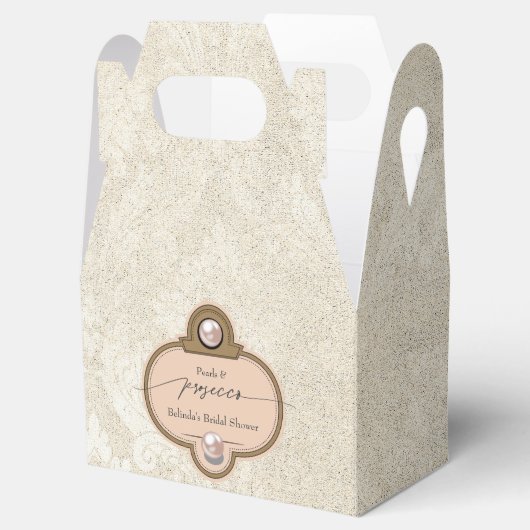 ピアスアンドプロセッコブライダルシャワー フェイバーボックス (オープン)