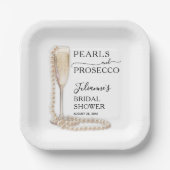 ピアスアンドプロセッコブライダルシャワー ペーパープレート (正面)