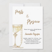 ピアスアンドプロセッコブライダルシャワー 招待状 (正面)