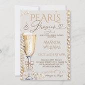 ピアスアンドプロセッコブライダルシャワー 招待状 (正面)