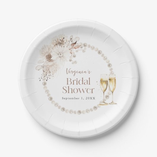 ピアスアンドプロセッコ紙プレート ペーパープレート (正面)