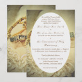 ピアスアンドレース結婚式招待状 招待状 (正面/裏面)