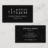 ピアストゥースタジオブラック 名刺 (正面/裏面)