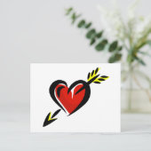 ピアスハート矢印バレンタイン シーズンポストカード (スタンド正面)