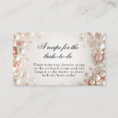 ピアスブライダルシャワーレシピfor the Bride エンクロージャーカード (正面)