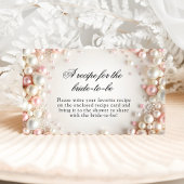 ピアスブライダルシャワーレシピfor the Bride エンクロージャーカード