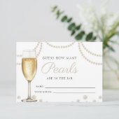 ピアスプロセッコのブライダルシャワーゲーム数を推測 エンクロージャーカード (スタンド正面)