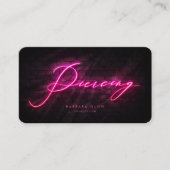 ピアスモダンショップネオンピンク 名刺 (正面)