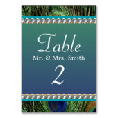 ピアス付き孔雀パターン テーブルナンバー (裏面)