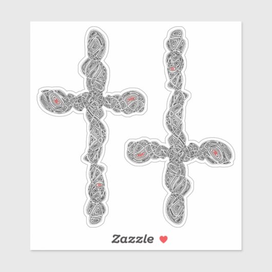 ピアス十字架 シール (シート)