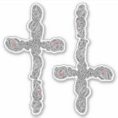 ピアス十字架 シール (正面)