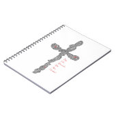 ピアス十字架 – Isaiah 53:5 ノートブック (左側)