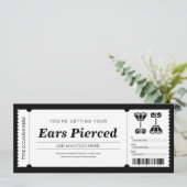 ピアス ギフト券 招待状 (スタンド正面)