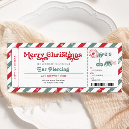 ピアス クリスマス ギフト チケット クーポン 招待状