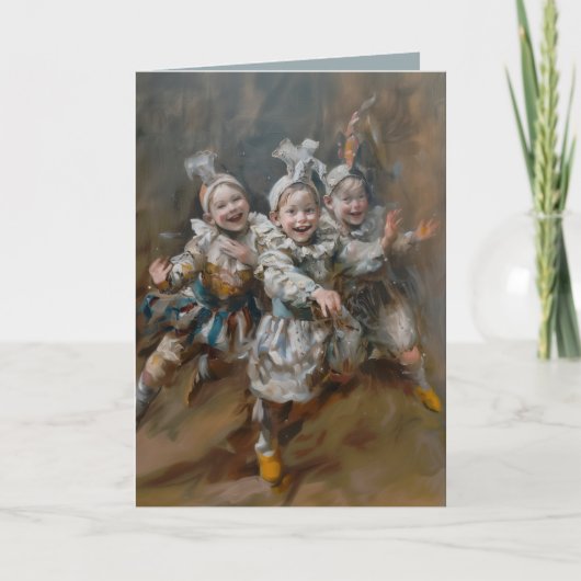 ピアス – 折り畳まれたグリーティングカード カード (正面)