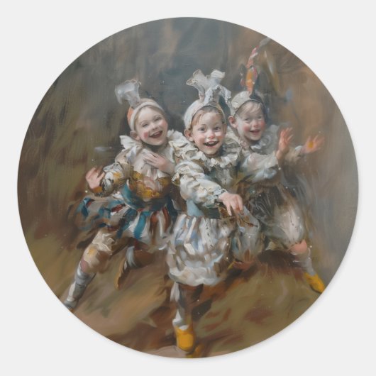 ピアス – 文房具用の丸いシール ラウンドシール (正面)