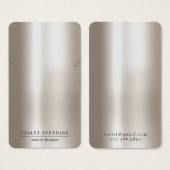 ピアセントタイポグラフィイヤリングネックレスジュエリー (正面&裏面)