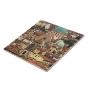 ピアッツァからイタリアのフィレンツェの景色 タイル (側面)