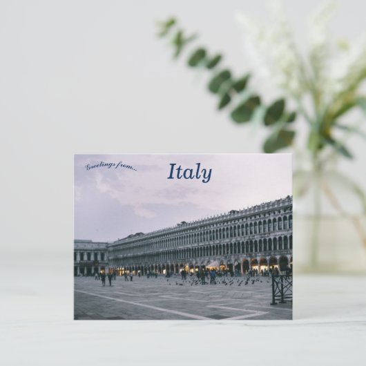 ピアッツァサンマルコまたはサンマルコズスクエアヴェネツィアイタリア ポストカード (スタンド正面)