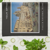 ピアッツァナヴォーナローマカスタムハンドタオル キッチンタオル (折り畳み)