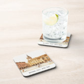 ピアッツァボローニャイタリア水彩旅行イタリアン旅行 コースター (右側)