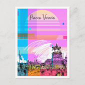 ピアッツァヴェネツィアスケッチアートトラベルイラストレーション ポストカード (正面)