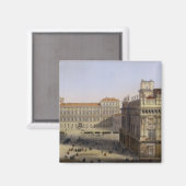 ピアッツァ・カステロ（トリノ）、F.シテリオ刻印(c) マグネット (正面/裏面)