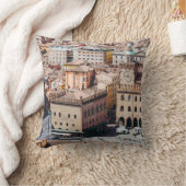 ピアッツァ・マグジョア広場とサン・ペトルの空の眺め クッション (ブランケット)