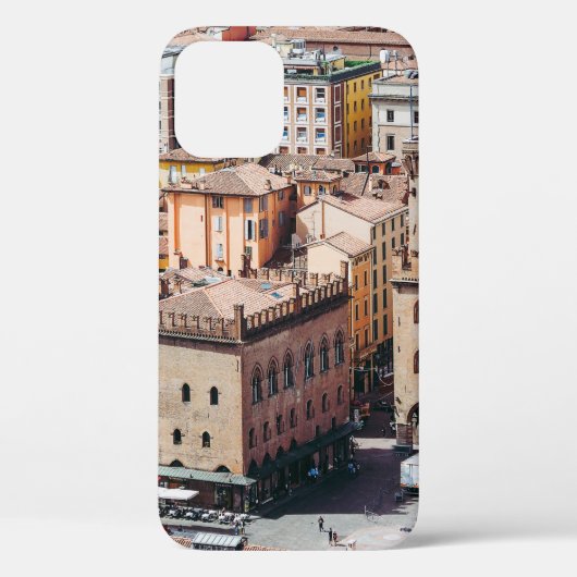 ピアッツァ・マグジョア広場とサン・ペトルの空の眺め Case-Mate iPhoneケース (裏面)