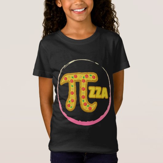 ピアデイピザラバーマス先生3.14ギークマテマト Tシャツ (正面)