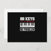 ピアニストおもしろい88鍵10指No Problem シーズンポストカード (正面/裏面)