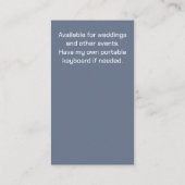 ピアニストかわいらしウォーターカラーアート 名刺 (裏面)